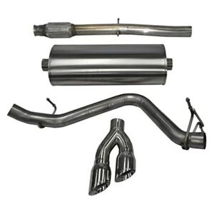 Corsa 14 GMC Sierra/Chevy Silv 1500 Reg. Cab/Long Bed 5.3L V8 Polished Sport Single Side CB Exhaust