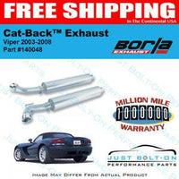 Borla 03-08 Viper SRT-10 8.3L SS Catback Exhaust - Mammoth Racing -