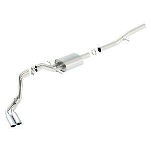 Borla 14 Silv/Sierra 1500 EC Std/CC Short 143.5in WB ATAK Dual Rolled Side Exit Cat-Back Exhaust - Mammoth Racing -