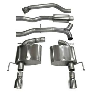 Corsa 13-14 Cadillac ATS Sedan 2.0L A/T Polished Sport Dual Rear Cat-Back Exhaust - Mammoth Racing -