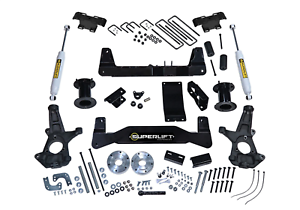 Superlift 14-16 Chevy Silv 1500 4WD 6.5in Lift Kit w/Cast Steel Control Arms & Superlift Rear Shocks - Mammoth Racing -