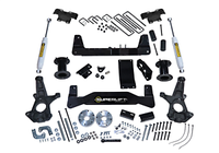 Superlift 14-18 Chevy Silv 1500 4WD 6.5in Lift Kit w/Alum/Stamped Steel Cntrl Arms & SLF Rear Shocks - Mammoth Racing -