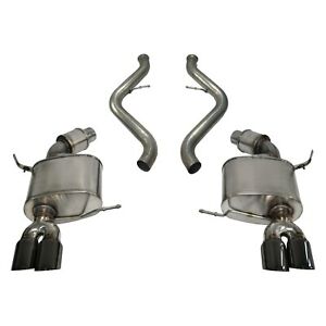 Corsa 08-12 BMW M3 Convertible E93 Black Sport Cat-Back Exhaust - Mammoth Racing -