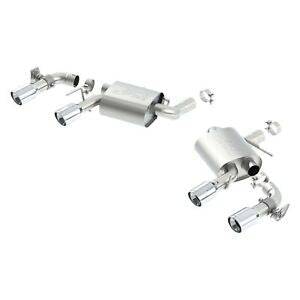 Borla 16 Chevy Camaro SS 6.2L w/ Dual NPP S-Type Quad RD RL Tips Dual Exit Rear Section Exhaust