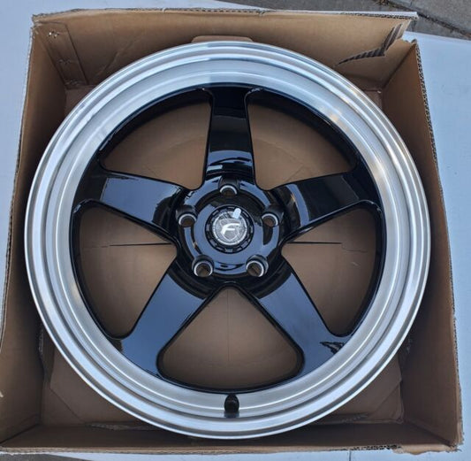 Forgestar D5 18x5.0 / 5x120 BP / Et-23 / 2.125in BS Gloss Black Wheel - My Store