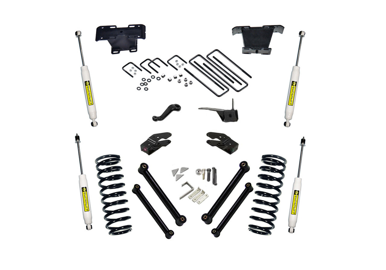 Superlift 00-01 Dodge Ram 1500 4WD 5in Lift Kit Control Arm Kit w/ Superlift Shocks - Mammoth Racing -
