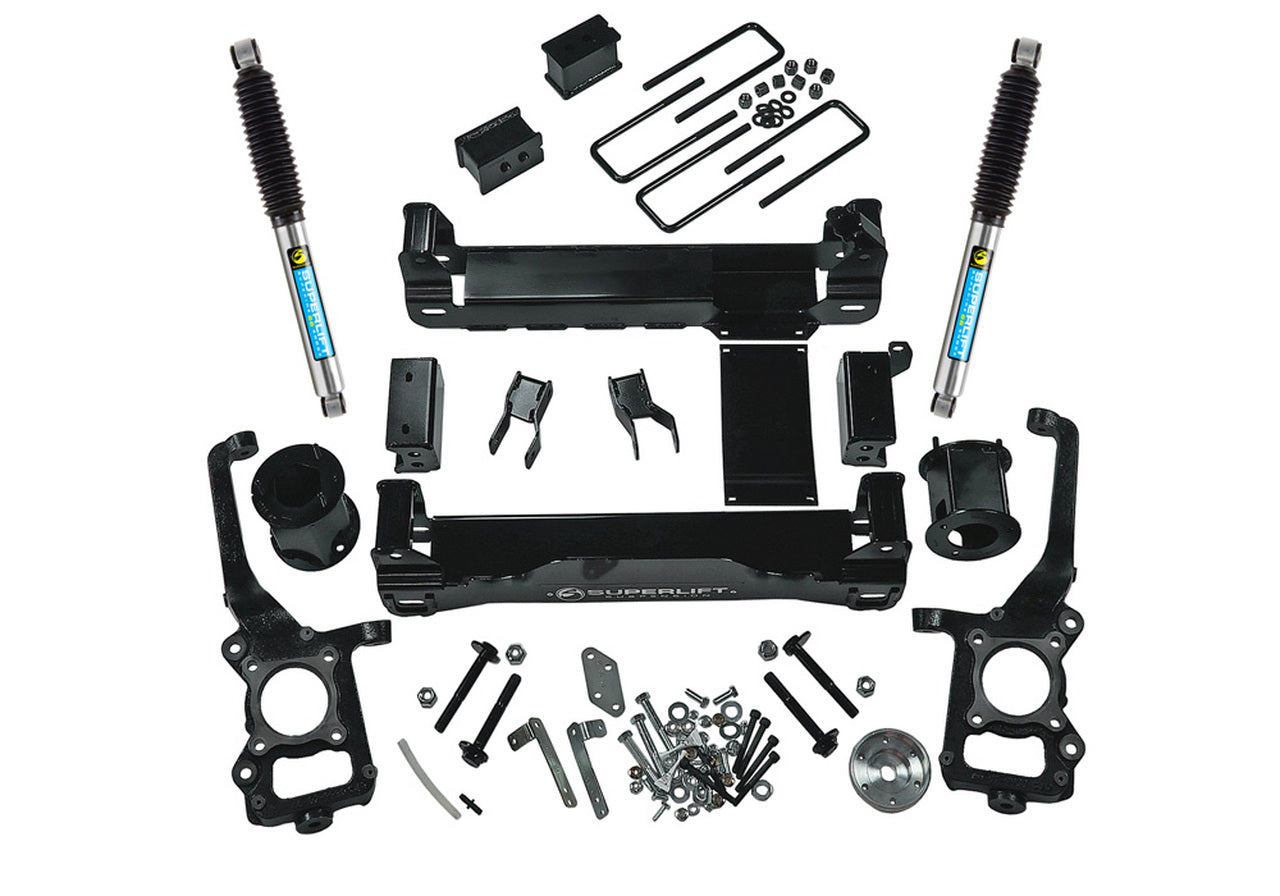 Superlift 09-14 Ford F-150 4WD 6in Lift Kit w/ Bilstein Rear Shocks - Mammoth Racing -