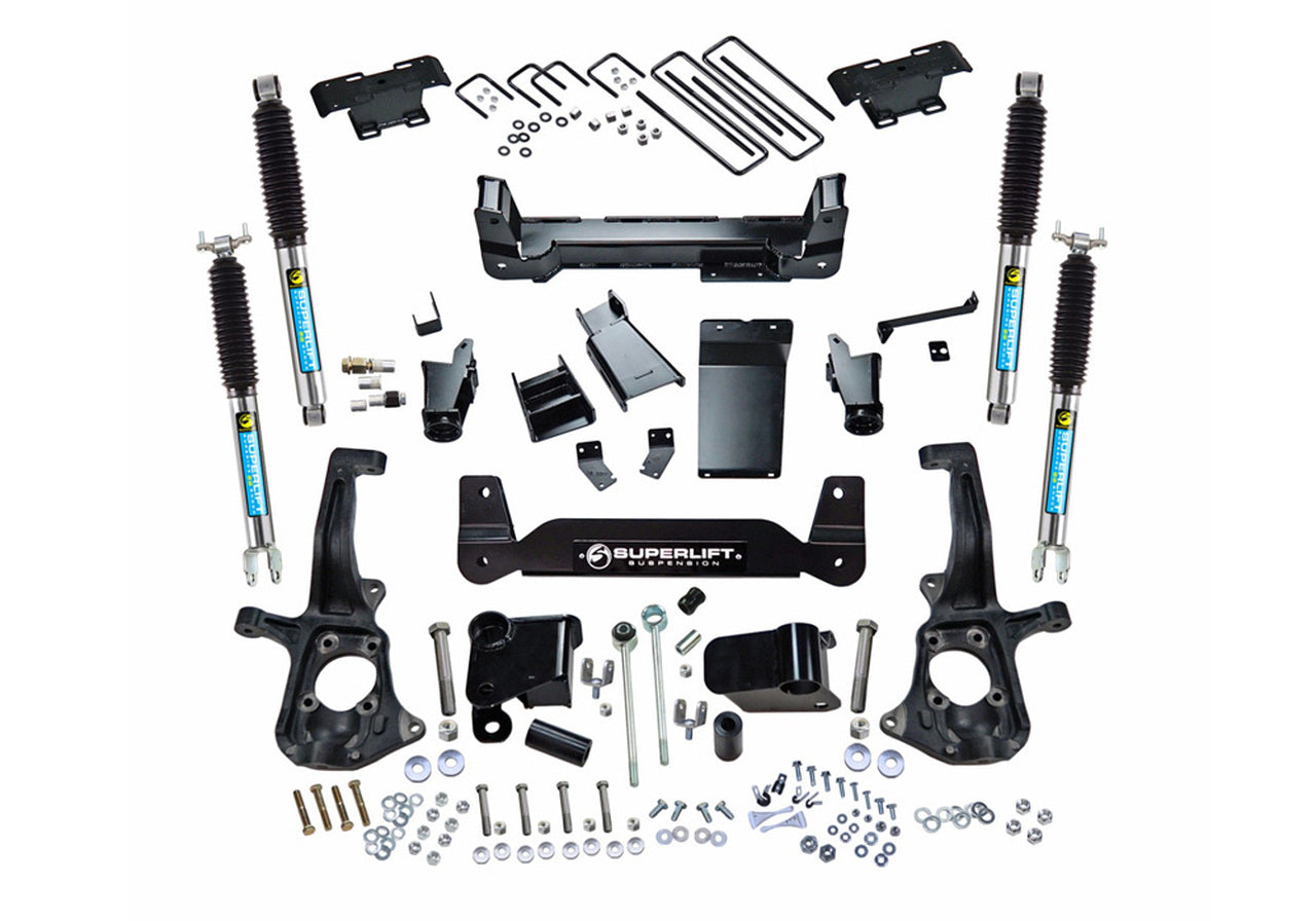 Superlift 11-19 Chevy Silv/GMC Sierra 2500 HD 6in Lift Kit w/ Superlift Rear Shocks - Mammoth Racing -