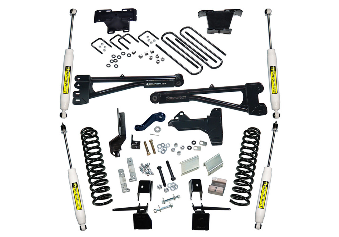 Superlift 17-19 Ford F-250/F-350 SuperDuty 4WD (Diesel) 6in Radius Arm Lift Kit w/ SLF Shocks - Mammoth Racing -