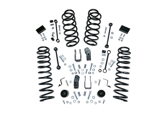 18-19 Jeep Wrangler JL Unlimited 2.5in Dual Rate Coil Lift Kit- Incl Rubicon w/ Shock Extensions - Mammoth Racing -