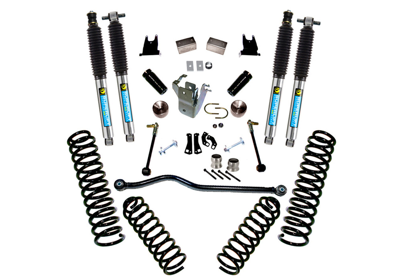 Superlift 07-18 Jeep Wrangler JK 2 Door 4in Lift Kit w/ Bilstein Shocks - Mammoth Racing -