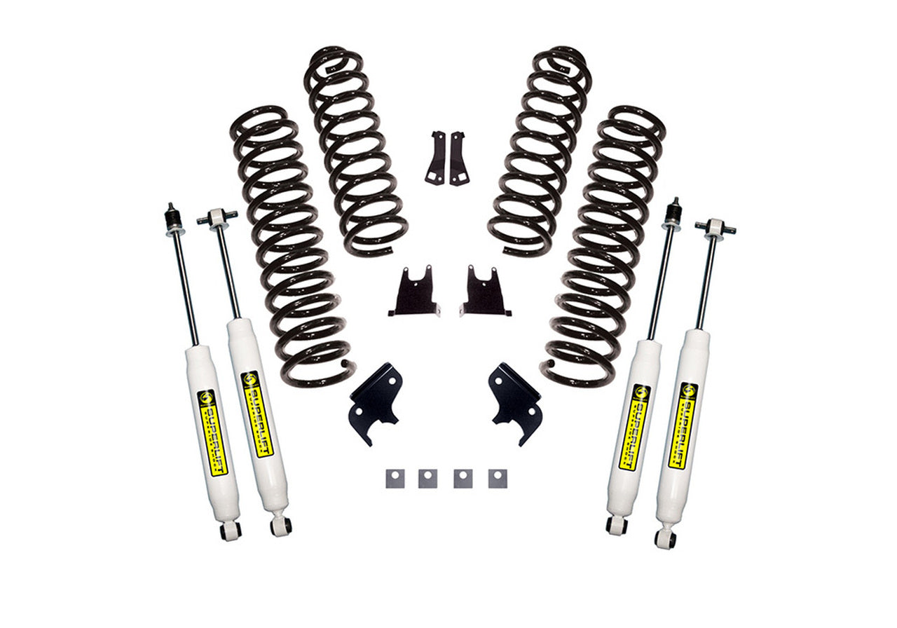 Superlift 07-18 Jeep Wrangler JK Unlimited 4 Door 2.5in Lift Kit w/ Superlift Shocks - Mammoth Racing -