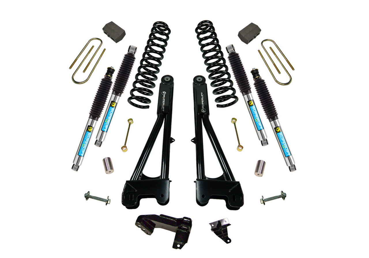 Superlift 11-16 Ford F-250/F-350 SuperDuty 4WD 4in Lift Kit w/ Repl Radius Arms & Superlift Shocks - Mammoth Racing -