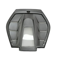 Carbon Fiber Engine Tail Transparent Window Cover for Ferrari 296 GTB