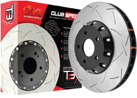 DBA 06-17 Audi RS3 4V Sedan 5000 Fully Assembled 2-Pc Silver Hat T3 Slot Rotor - Mammoth Racing -