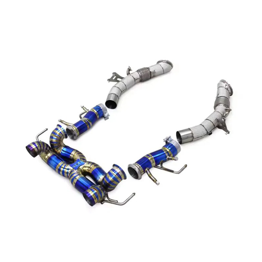 F1 Sound Valved Exhaust System Downpipes for Ferrari SF90 3.9T V8