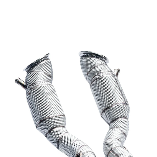 High Flow Catless Exhaust Downpipes X Pipe for Ferrari F12 Berlinetta 812 Superfast