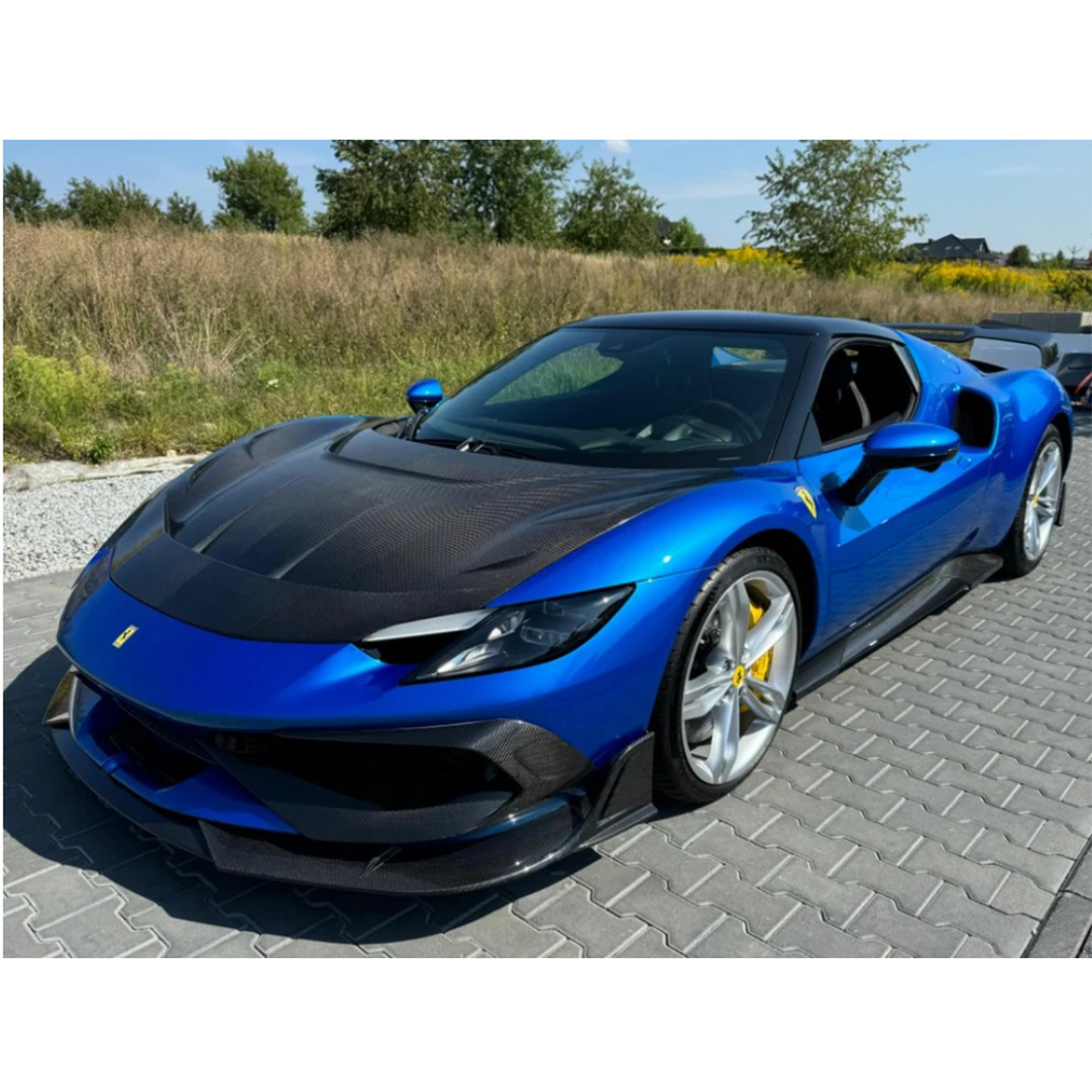 BA Style Carbon Fiber Hood Bonnet for Ferrari 296 GTB