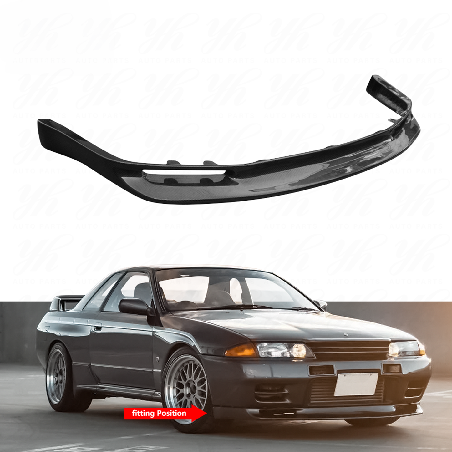 Carbon Fiber Front Bumper Lip Splitter for Nissan Skyline R32
