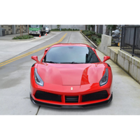 V Style Carbon Fiber Front Splitter for Ferrari 488