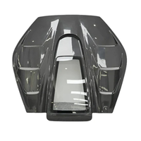 Carbon Fiber Engine Tail Transparent Window Cover for Ferrari 296 GTB