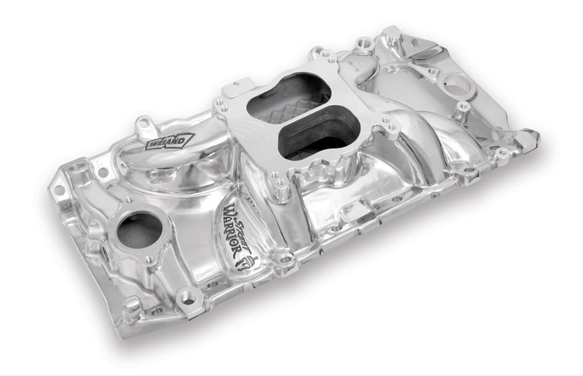 Weiand 8122p Street Warrior Square/Spread Bore Polished Intake Manifold - My Store
