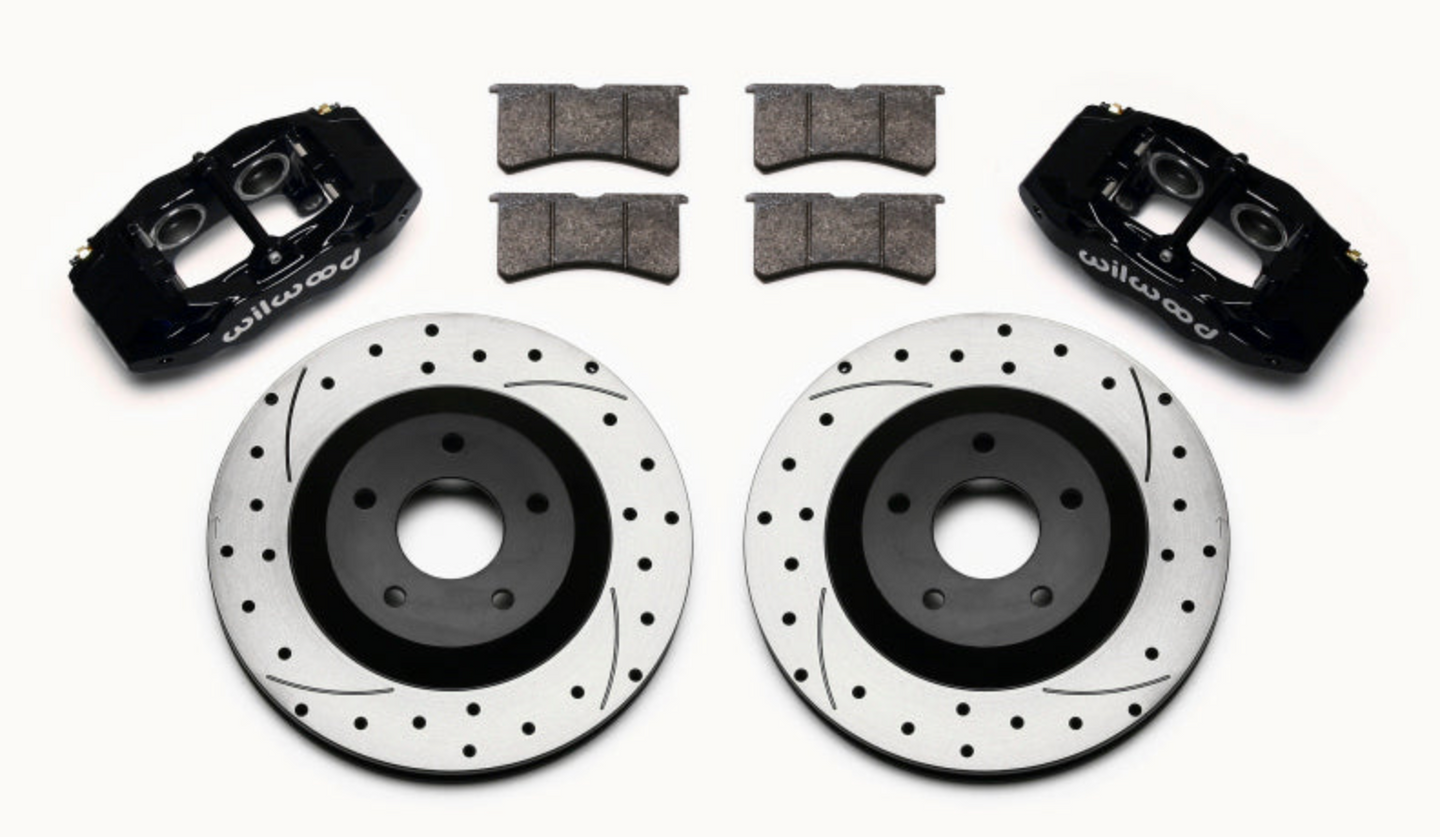 Wilwood Slc56 Front Caliper & Rotor Kit Black Corvette All C5 / Base C6 1997-2013 - My Store
