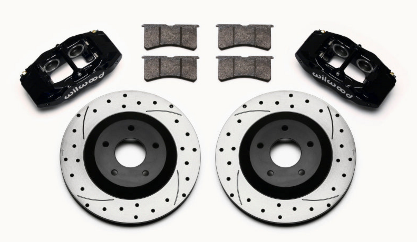 Wilwood Slc56 Front Caliper & Rotor Kit Black Corvette All C5 / Base C6 1997-2013 - My Store