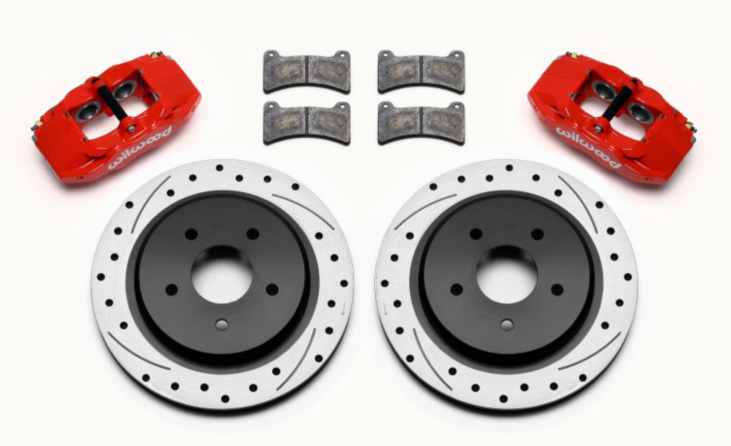 Wilwood Dpc56 Rear Caliper & Rotor Kit Red Corvette All C5 / Base C6 1997-2013 - My Store